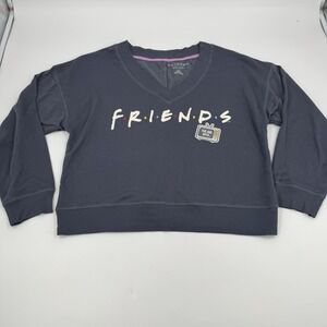 Friends TV Show The One With‎ The... Graphic V Neck Sweatshirt Women's L